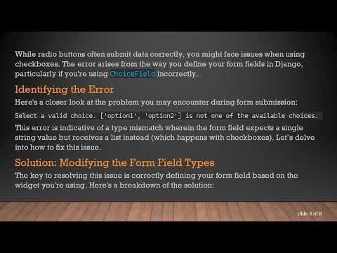 Resolving Django's Select a valid choice Error in Dynamic Forms