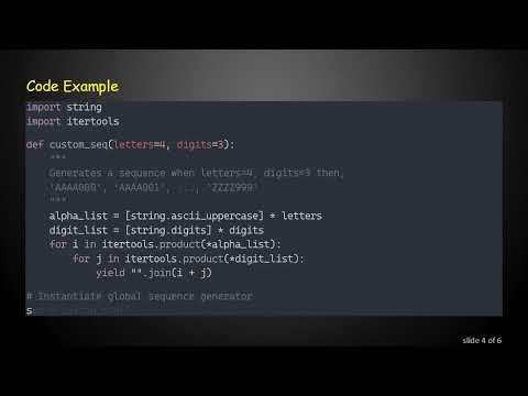 Generate Custom Auto Increment Codes in Django Models