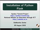 Installation of Python Flask in English