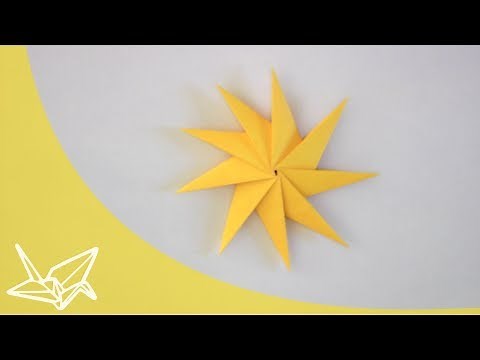 Origami Stern - Faltanleitung