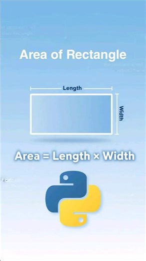 Area Of Rectangle In Python | DSA Basics #shorts #python #dsa