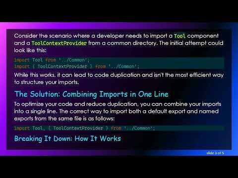 Mastering the import Statement in React: Simplify Your Code!
