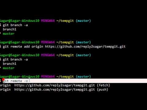 How to push local git repository to Github