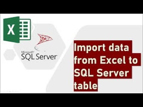 Importing Excel and CSV Files into SQL Server