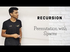 Permutation with spaces