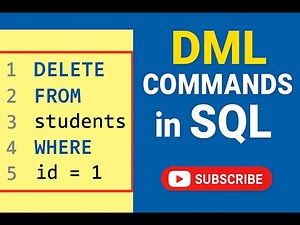 DML Commands in SQL Explained | INSERT, UPDATE, DELETE | SQL Tutorial for Beginners #sql