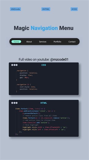 Magic Navbar: Create Dynamic Navigation with JS