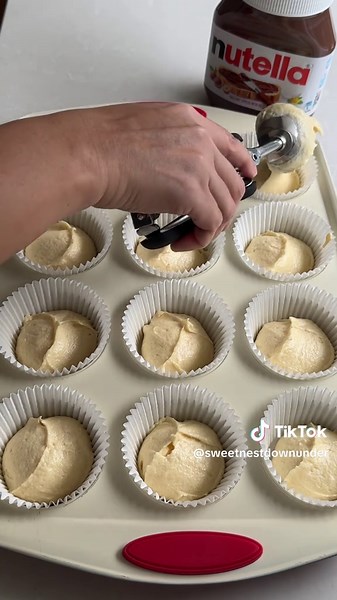 Delicious Nutella and Vanilla Cupcakes Recipe