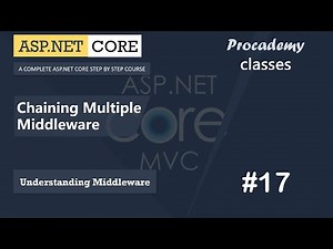 #17 Chaining Multiple Middleware | Understanding Middleware | ASP.NET Core MVC Course