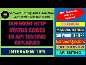 HTTP Status code in API Testing | 100, 200, 300, 400 and 500 Series status code Explained
