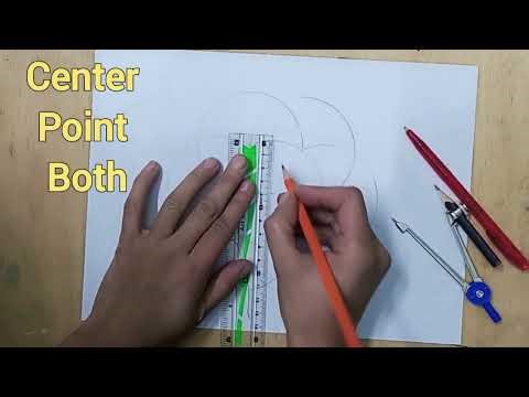 Geometrical Drawing with Compass | Easy Geometry Art Design Tutorial‪@freeart207‬