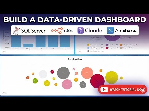 Easily Create a Data Driven Dashboard using SQL Server, n8n, Claude, and Amcharts