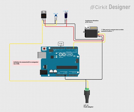 Continuous Rotation Servo   Arduino UNO: a Tutorial