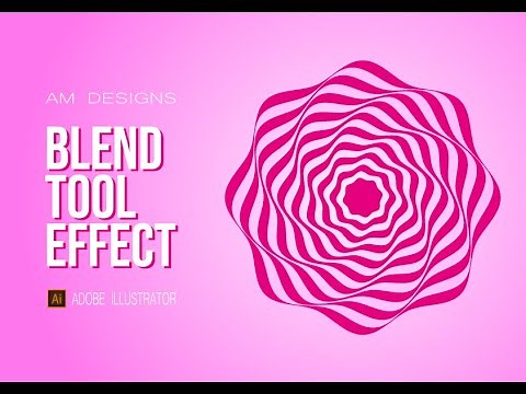 How to use the BLEND TOOL - Adobe Illustrator Tutorial