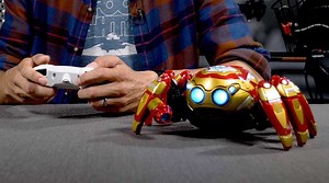 2.1M views · 10K reactions | Straight from Avengers Campus at Disney's California Adventure, the Spider-Bot is an interactive remote control bot inspired by the Web Slingers: A Spider-Man Adventure ride. We got our hands on one with the Iron Man Tactical Upgrade to unbox and try out. | CNET | Facebook