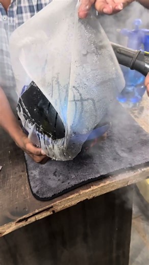 PPF On Alien Helmet 😍 #youtubeshorts #youtube #shorts #steelbirdhelmet #2025