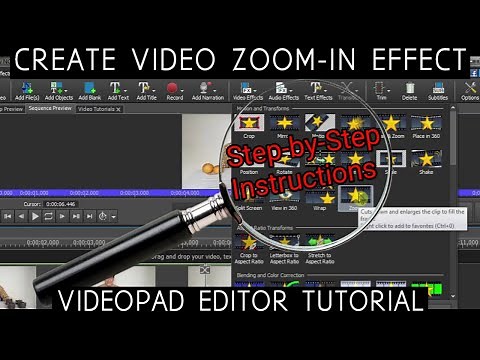 Create Video Zoom In Effect: VideoPad Video Editor Tutorial 2020