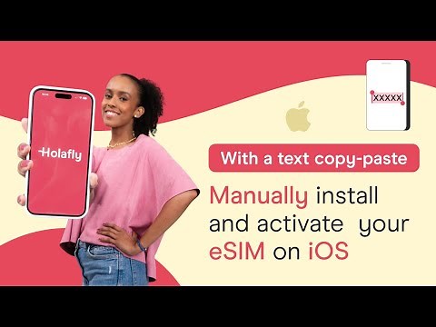 How to manually install an eSIM on an iPhone and activate the SIM card