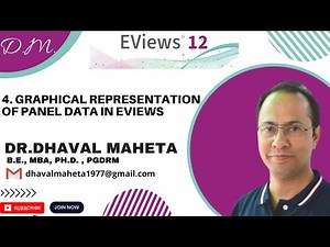 4. Graphical Representation of Panel Data using Eviews || Dr. Dhaval Maheta