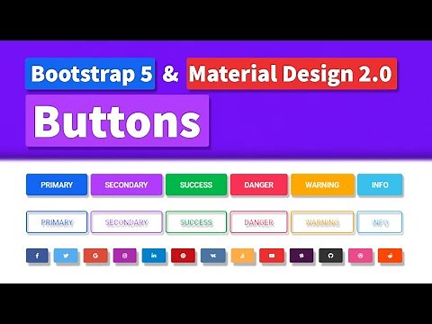 Bootstrap Buttons - Tutorial on the latest Bootstrap 5