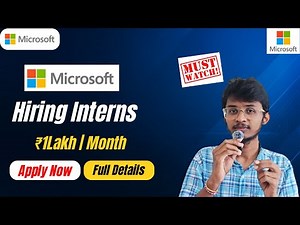 Microsoft Internship 2025 – Step-by-Step Guide to Land the Offer!
