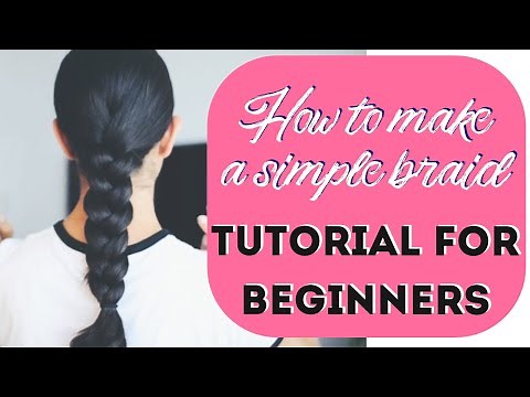 How to Braid Your Own Hair - Simple Tutorial for Beginners | NINA GREY