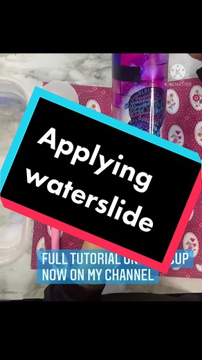 Applying clear waterslide! My step by step routine to apply your waterslide decals that works (for me) everytime #CorollaCrossStep #lyshabcreative