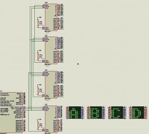 8x8 LED Matrix Interfacing with MAX7219 and Pic Microcontroller