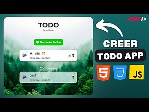Créer Une ToDo List en HTML, CSS et JavaScript