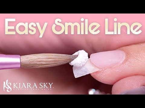 Perfect Acrylic French Tip 💅🏼 Nail How To: Easy Smile Line 🙂 Nail Tutorial ✨