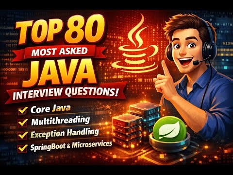 Java Interview Questions 🔥 | Top 80 Most Asked | Core Java, Spring Boot, Microservices | 1–10 Yrs