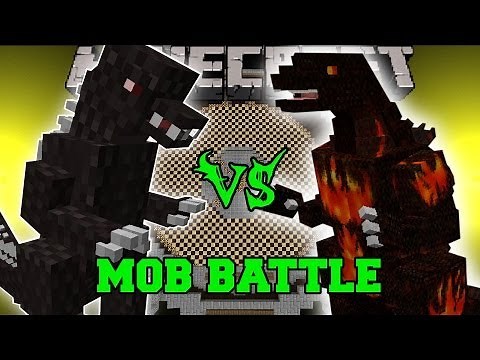 GODZILLA VS BURNING GODZILLA - Minecraft Mob Battles - Mods - Godzilla Mod
