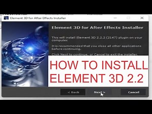 How to install Element 3D! 🚀