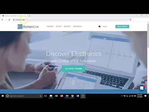 Circuit Simulation using NI MultiSim Live