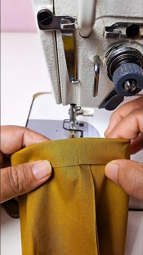 Sewing the sleeve hem perfectly ✅️ #shorts #shortsfeed #trending @Sewing-with-shamima #fashion