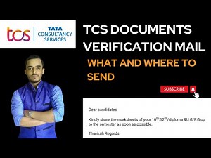 TCS Documents mail |Urgent Required documents mail from TCS |What to send in Documents mail from TCS