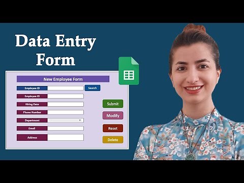 How to create a data entry form in Google Sheets [with multiple databases]