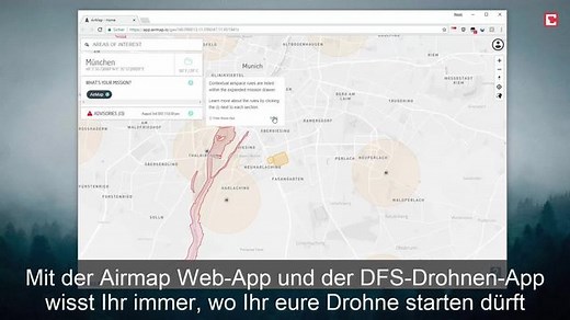 Airmap und die DFS DrohnenApp: Hier erfahren Sie, wo Sie starten dürfen