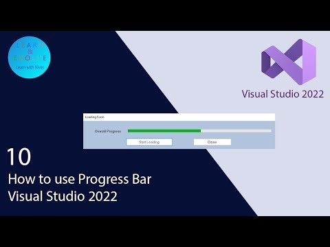 How to use a Progress Bar Tool in Microsoft Visual Studio 2022 (VB .Net)