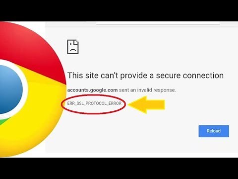 Google Chrome ERR SSL PROTOCOL ERROR