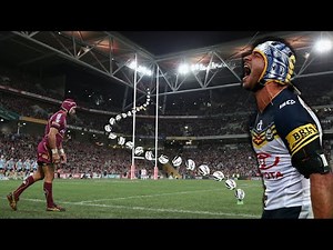 Johnathan Thurston's Freakish Goal Kicking! (Swinging the ball the other way)