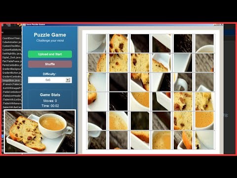 Java Game Project: Create an Image Puzzle Game in NetBeans - Upload, Slice, Shuffle Image Parts