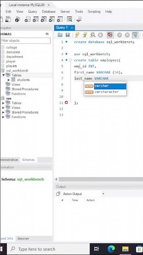 MySQL|How to create TABLE in MysQL#mysqldatabase #mysql_workbench #database
