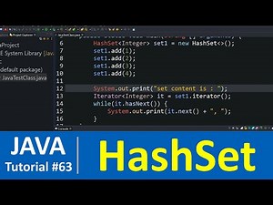 Java Tutorial #63 - Java HashSet Class with Examples (Set Data Structure)