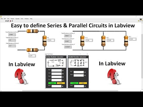 Design of Series & Parallel using Resistor in LabVIEW || Series & Parallel calculator in LabVIEW ||