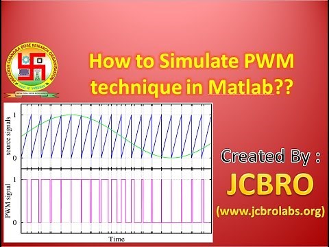How to simulate Pulse Width Modulation Technique in Matlab??