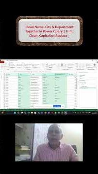 Clean Name, City & Department Together in Power Query | Trim, Clean, Capitalize, Replace _