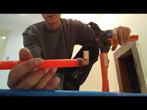 Installing PEX how to attached and crimp fittings