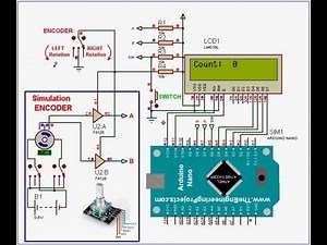 Arduino Encoder Simulation in Proteus