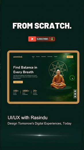 Design and Animate a Modern Website in Figma | UIUX Tutorial 💥 #short #shorts